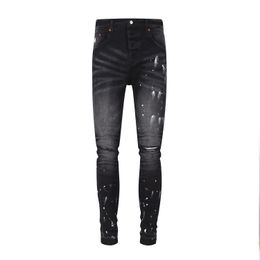 Luxurysdesigner jeans heren letter merklogo wit zwart rock revival broek bikerbroek man broek Gebroken gat borduurwerk heren jeans maten 29-40 Kwaliteit top