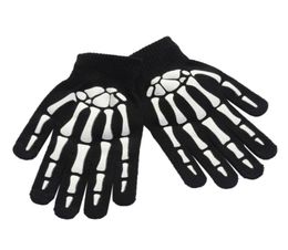 Luxuryunisex volwassen kinderen winter fietsen vol vingerse handschoenen Halloween Horror Skull Claw Skeleton Antiskid Rubber Outdoor9763935