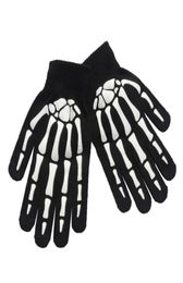 LuxuryUnisex Adultos Niños Ciclismo de invierno Guantes con dedos completos Halloween Horror Cráneo Garra Esqueleto Goma antideslizante al aire libre4677165