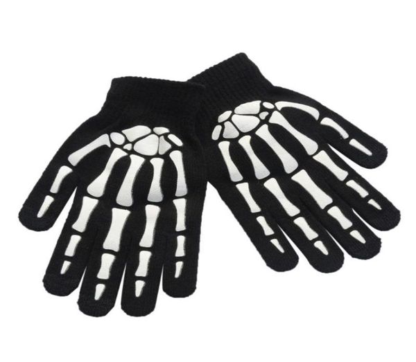 LuxuryUnisex Enfants adultes à vélo d'hiver Glants à doigt complet Halloween Horror Skull Claw Squelette Antisiskid Rubber Outdoor9763935