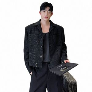 Luzhen 2024 Fi Sequin Design Court Casual Jacket Hommes Élégant Haute Qualité Tendance Printemps Nouveau Blazer Coréen Manteau Nouveau Fdf0d1 l1Zf #