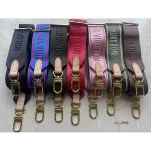 Lvity Strap Vente 6 couleurs bretelles pour 3 pièces ensemble sacs femmes sac à bandoulière toile sac pièces sangle rose Blak vert bleu cuir véritable de haute qualité 3691