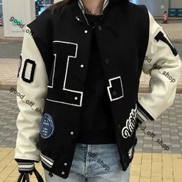 Lvse Jacket Designer Varsity Jacket Letterman Jacket L Vintage Bomberjassen 11 Letterborduurwerk Herfst Heren Baseball Jassen Hip Hop Loose Green Varsity Jacket 52