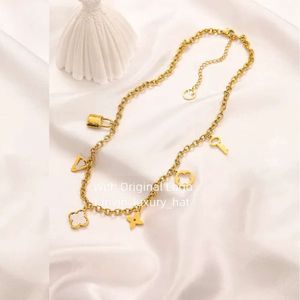 Collier lvse collier de marque de marque en or