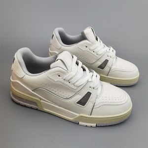 Lvse schoenen desinger schoenen virgil low emed hardloopschoenen platte sneaker schoenen platform brief kalfsleer denim lederen mannen vrouwen sky blauw abloh denim 411