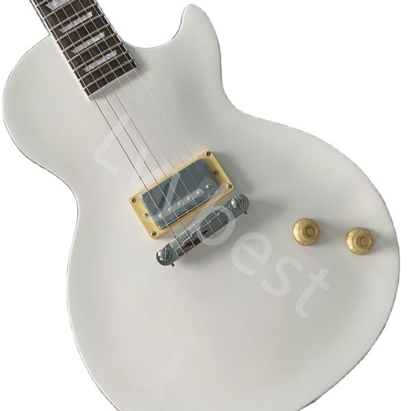 Les ventes directes d'usine de couleur blanche de Lvybest China Electric Guitar LP peuvent être personnalisées