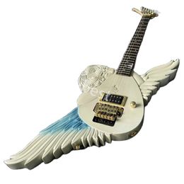 Lvybest Custom Irregular Grand Electric Guitar Handcraved Forme et logo personnalisables