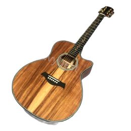 Lvybest Guitare Électrique Personnalisée 41 Pouces Rk24 Série Doigt Noir Ga Moule Acoustique Acoustique