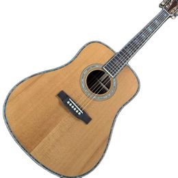 Guitarra eléctrica Lvybest Nueva D45 Cara de color natural. Diapasón de Palisandro y Palisandro Lateral Trasero