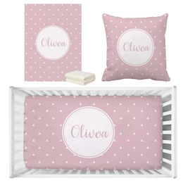 Lvyziho gepersonaliseerde naam beddengoed set jongen meisje aangepaste achtergrond beddengoed set baby shower cadeau beddengoed set 240429