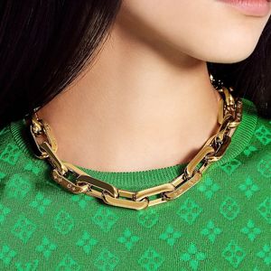 LW Edge Cadenas sieradenpak armband ketting oorbellen voor vrouw goud vergulde hoogste aanrechtskwaliteit klassieke stijl nooit vervagen uitstekende cadeau 009