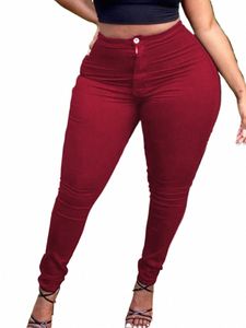 LW Plus Taille taille haute Zipper Design Pantalon Automne Vin Rouge Crayon Pantalon Fi Haute Qualité Niche Design Bas pour Femmes l3bX #