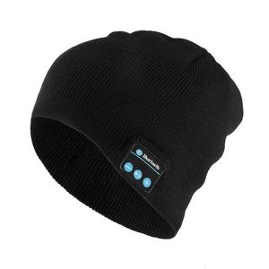 Ly Bluetooth Muziek Headset Beanie Ingebouwde Stereo Ser Gebreide Muts Voor Mannen Vrouwen Running Cap Outdoor Sport 240122