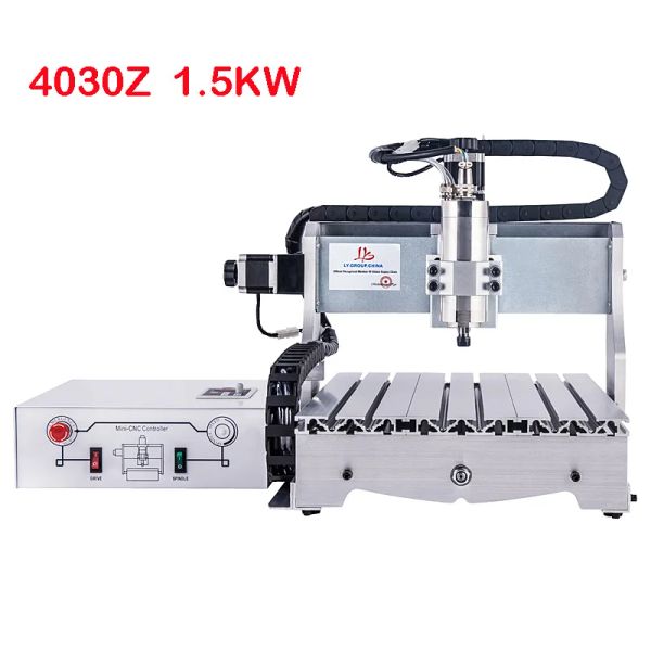 LY Máquina de grabado CNC 3 ejes 4 ejes 4030Z 1.5KW Mini enrutador de madera CNC grabador actualización 1.5KW fresadora de tallado de madera