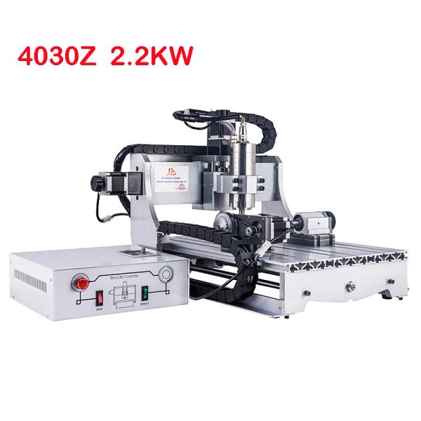 Ly CNC Machine de grabado 3 Axis 4 Axis 4030Z 2.2KW Mini CNC Madre Rapeador Actualización de 2.2kw 400x300mm Máquina de tallado de madera