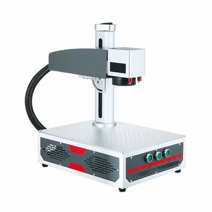 LY Desktop Mini Galvo Scanner Système d'alignement tout-en-un Machine de marquage de plaque signalétique laser à fibre optique Graveur laser à fibre compatible 20W 30W 50W