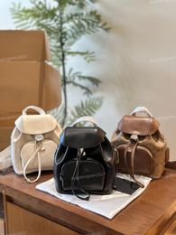 Mochila clásica de alta estética Mini Versión con cordón de doble hombro Bolsa de moda Mochila para al aire libre Bolsa de viajes para mujeres de lujo para mujeres mochilas de lujo