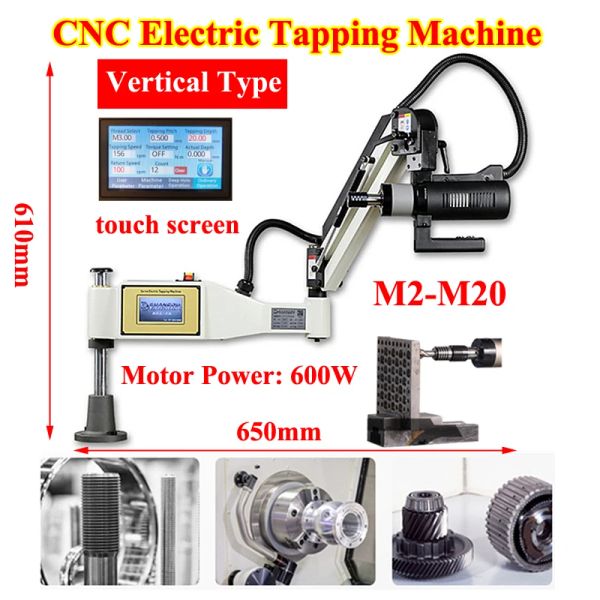 Ly M2-M20 CNC Machine de taraudage électrique Servo Motor Electric Tapper Forage avec Chucks Easy Arm Power Tool Machine de filetage