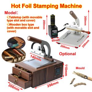 Ly manuelle Type X Machine d'estampage en papier d'aluminium Hot Machine de bronzage avec symboles Number T Moule de machine à sous en cuir Press