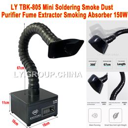 LY TBK-805 Mini Solderen Rook Schoner Rook Stofreiniger Afzuiginstallatie Roken Absorber Filter Instrument 150 W Gratis Verzending