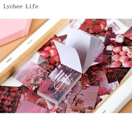 Lynchee Life Flower Plants Washi Paper Note Stickers Sticky Scrapbooking Journal Journal Happy Planner Label Decoration
