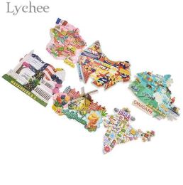 Lychee National Panorama Hars Koelkast Magneet Frankrijk Australië Canada India Koelkast Magneten Travel Souvenirs Woondecoratie