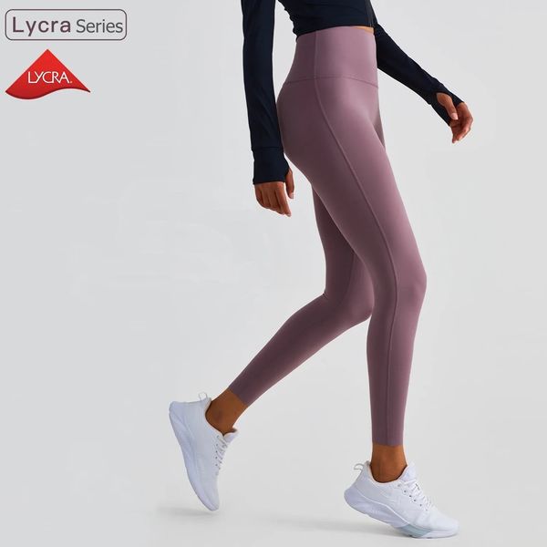 Pantalons de Yoga en Lycra pour femmes, Leggings de Sport extensibles à quatre voies sans ligne de gymnastique, taille haute, sans couture, Fitness, 240106