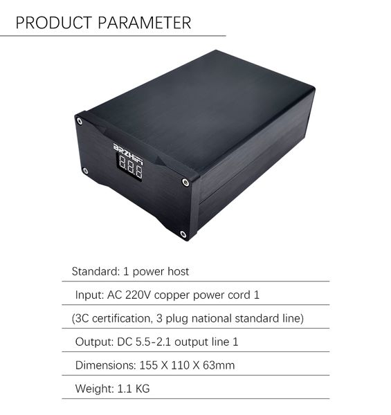 Lyele 24V 12V 9V 5V Alimentation linéaire Alimentation Low Bruit Double sortie 3,5A 25W DC ALIMENTATION RÉGULEMENT LINÉAR