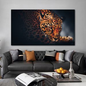 Liggend luipaard schilderij dier canvas prints wall art foto's voor woonkamer home decor moderne decoratieve posters frameless