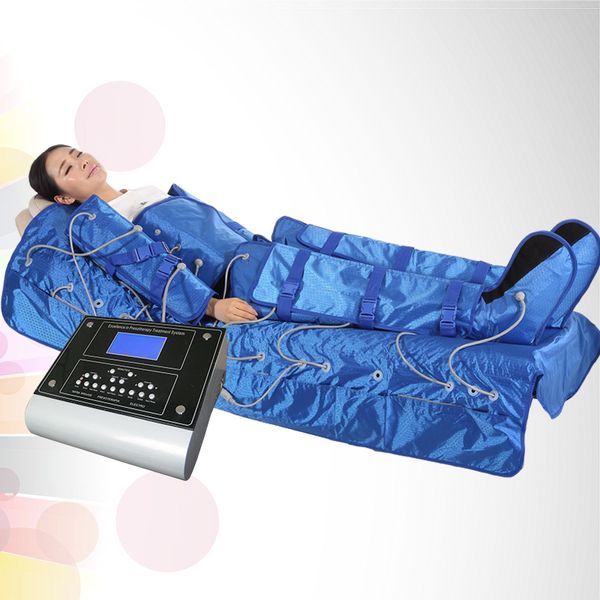 Machine amincissante de pressothérapie 3 en 1, 24 sacs gonflables, dispositif de Drainage lymphatique EMS à infrarouge lointain pour le Massage corporel
