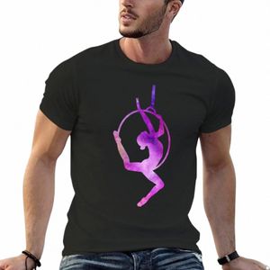 Lyra Hoop Aerial Artist T-Shirts hauts unis coréen fi hommes grands t-shirts k03x #