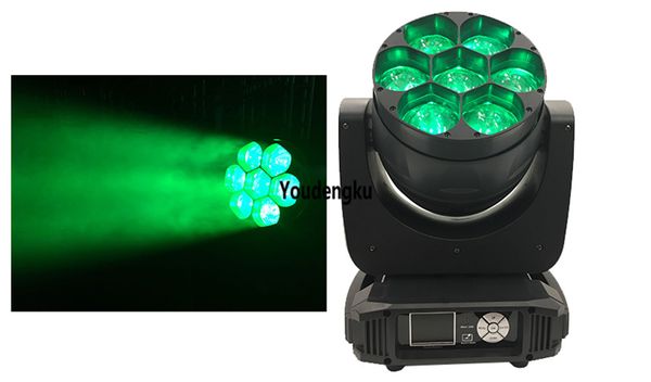 10pcs lyre wash avec zoom 7 x 40w rgbw osram faisceau led tête mobile lumière tête mobile b eye