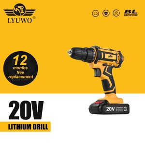 LYUWO 1216821V Drift sans fil Tournevis électrique rechargeable Batterie lithium Mémale Multifinection 2 Speed Power Tools 240402