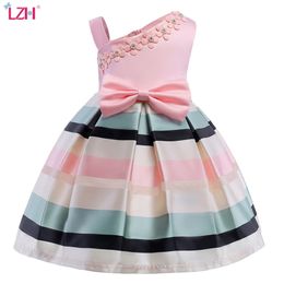 LZH vestido de flores para niñas para vestido de fiesta de boda elegante vestido de princesa para niñas vestidos infantiles para niñas disfraz niños 8 9 10 año 210303