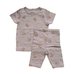 LZH Ropa de bebé infantil de verano para niñas Conjuntos de ropa Oso de algodón Traje de niños para bebés Trajes casuales 0-5 años 220425