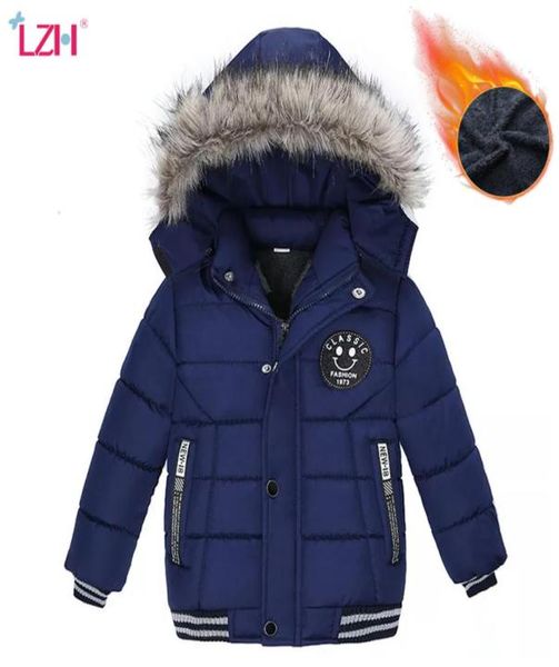 LZH Chaquetas de invierno para bebés y niños pequeños, chaqueta gruesa y cálida con capucha para niños, abrigos para niños 039s, ropa de invierno para niños 25009576