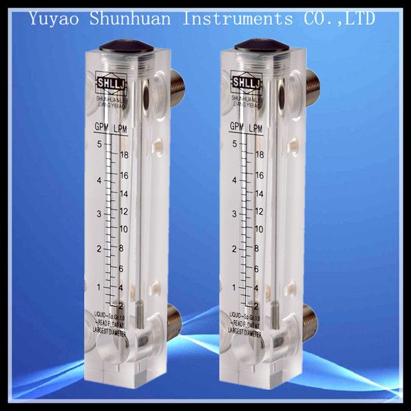 Débitmètre de liquide réglable LZT-15T 0.05-0.5GPM 0.2-2LPM Débitmètre d'eau