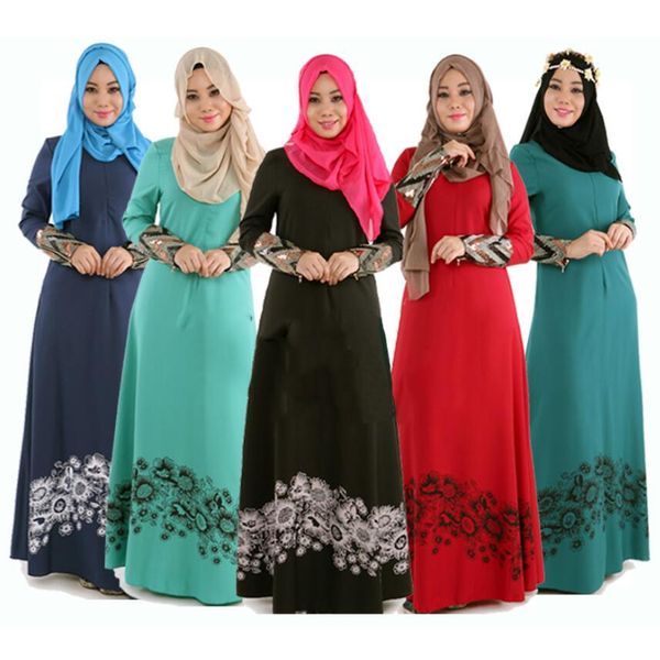 M-2XL islamique Abaya robes femmes arabes dames Caftan Caftan malaisie Abayas dubaï turc dames vêtements femmes robes musulmanes