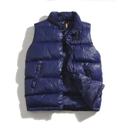 M-3XL bas coton gilet pour hommes automne hiver col ample sans manches gilet grande taille hommes coton veste