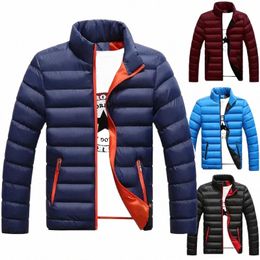 m-5xl nieuwe dikke winterjas voor heren met opstaande nekrits voor warmte en contrastkleur, korte jas, nauwsluitend en veelzijdig Jac G0eL #