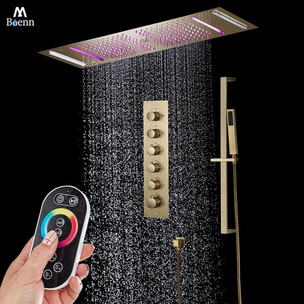 M Boenn-grifos de ducha de 5 funciones para baño, sistema de ducha multifuncional, mezclador termostático para el hogar, accesorios de baño