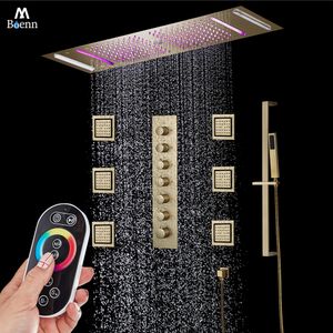 M Boenn Couple Robinet de Douche Salle de Bain Attrait Émotif Système de Douche Ensemble Multifonctionnel LED Pommeaux de Douche Domestiques Mitigeurs Thermostatiques Intelligents