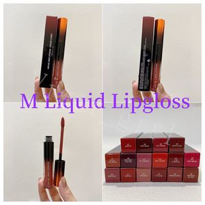 M merk lipgloss voor meisje cosmetica vrouwen lip schoonheid lippenstift nieuwe stijl love me liquid lipcolour couleur a hendel 3.1 ml met meerdere kleuren kan kiezen voor make -up van hoge kwaliteit