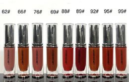 M Brand Lip Gloss Nuevo 9 colores Cosméticos de labios para niñas de alta calidad Tinta de beso bloqueado 24 horas de larga duración Rouge A Levres 4 ml Top Hermoso regalo de Navidad Maquillaje para niñas Natural