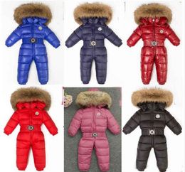 M Brand Winter Baby Girl Jumpsuits Baby Kleding Kinderen Coats Sneeuw Dek Down Down Jacket Snowsakken For Kids Boys Girls Deskled 3943856