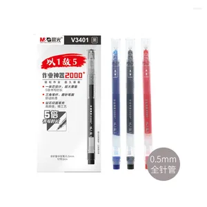 MG 0,5 mm noir rouge bleu encre grande capacité gel stylo signer des élèves de haute qualité fournit la papeterie