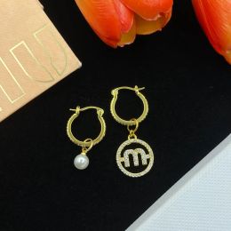 M IU – boucles d'oreilles galvanisées, aiguille en argent, vente en gros, nouvelle oreille géométrique asymétrique, niche de sens haut de gamme, automne 2023