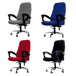 M / L Maten Kantoorstoel Cover Spandex Elastische Stretch Black Lift Computer Arm Chair Seat Cover Cushion 1pc Y200103