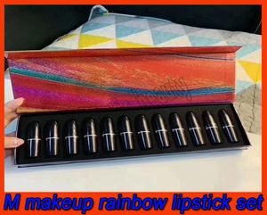 M Make -up Lip Collection Rainbow Lipstick Set Matte Lipstick 12 Colors Lip Kit 12PCSSet DHL3566505