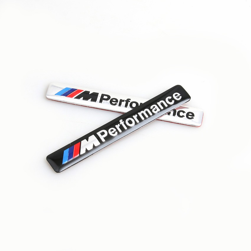 ///M Performance M Power 85x12mm Motorsport Metalen Logo Auto Sticker Aluminium Embleem Grill Badge voor BMW E34 E36 E39 E53 E60 E90 F10 F30 M3